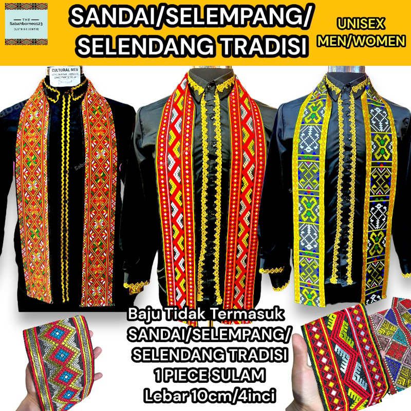 sandai /selendang/ selempang / welcome guest gift borneo tradisional ...