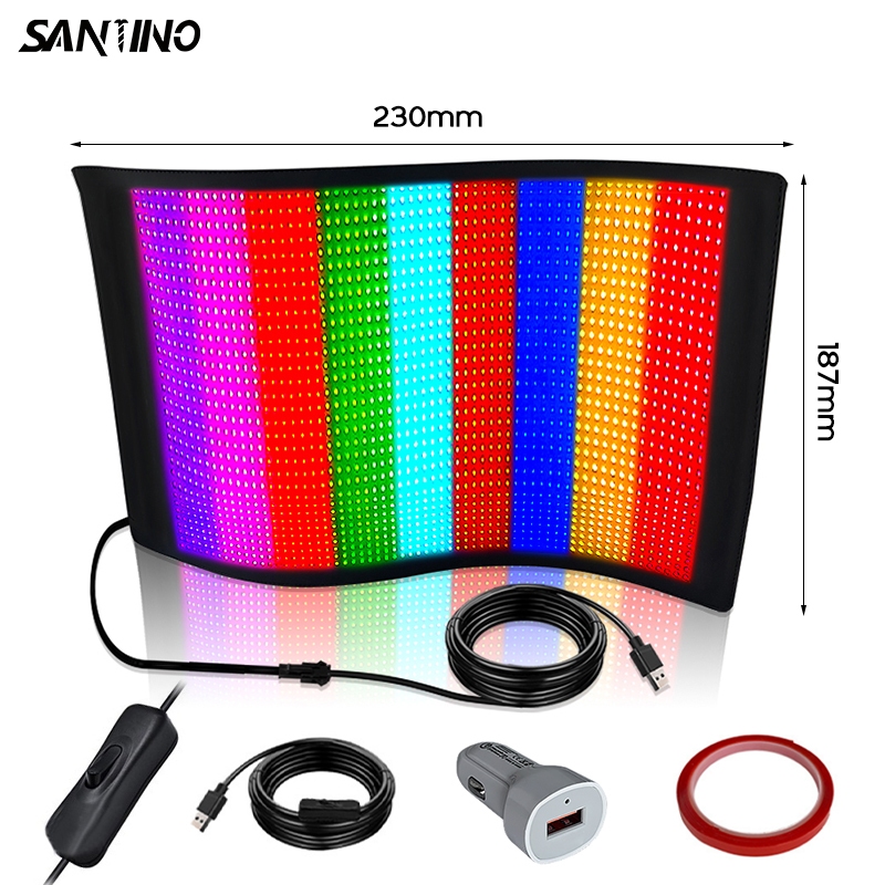 LED Matrix RGB Lights Pattern Graffiti Led Lamp Party Car Shop Led ...