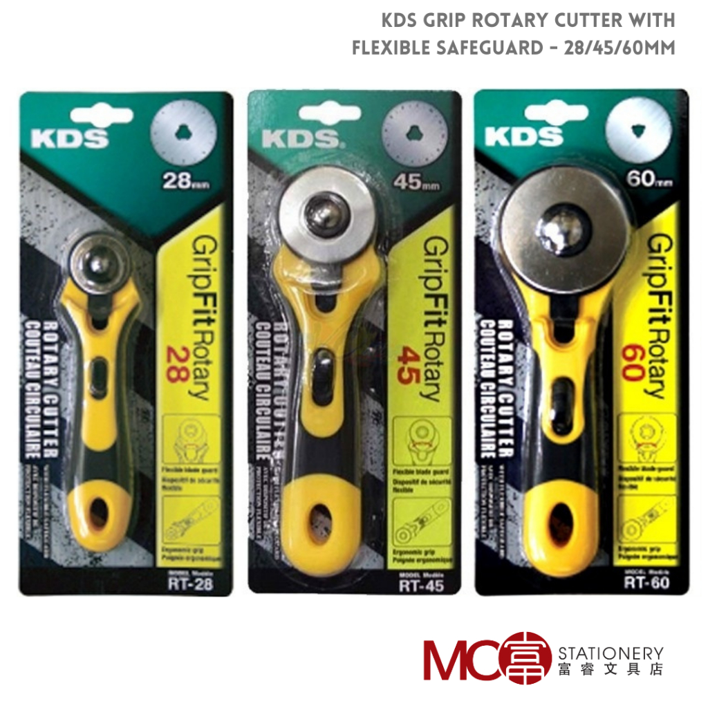 KDS Grip Rotary Cutter with Flexible Safeguard - 28/45/60mm | Shopee ...
