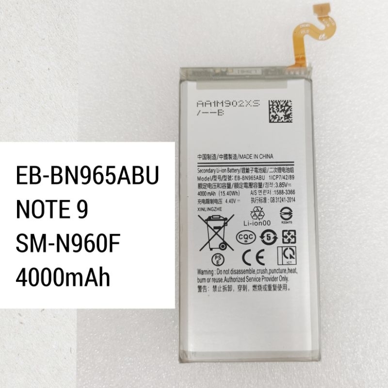 OMP45 (Ready Stock) SAM NOTE 9 N960F Battery Bateri EB-BN965ABU ...
