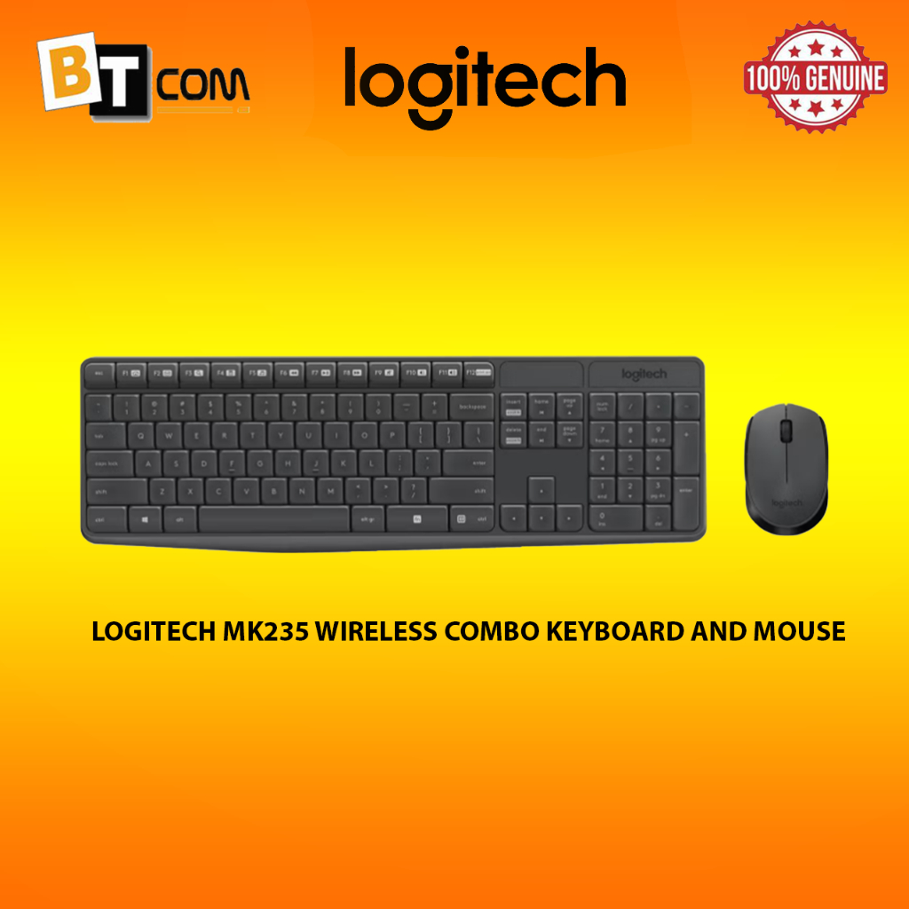 Logitech MK235 Wireless Combo Keyboard and Mouse 920-007937 | Shopee ...