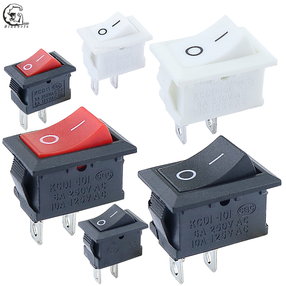 (10pcs) 15mm*21mm, 10mm*15mm Rocker Switch 2 Pin, AC DC Switch, KCD1 ...