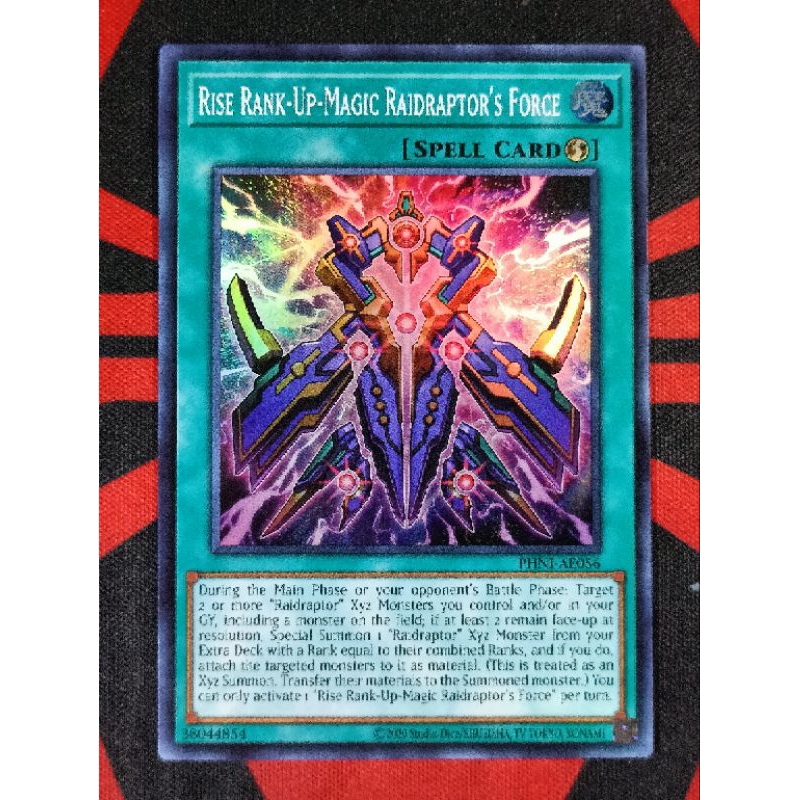 YUGIOH KONAMI PHNI-AE056 Rise Rank-Up-Magic Raidraptor's Force (Super ...