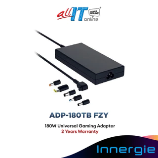 Innergie 180W Gaming Notebook Adapter (180W/Universal Compatibility/1.8m Built-in Cable)