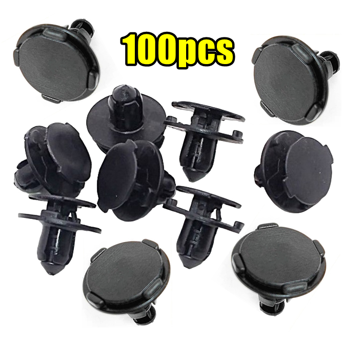 100pcs Car Clip Bumper Fastener Klip Kereta x70 Engine Bay Cover Clip