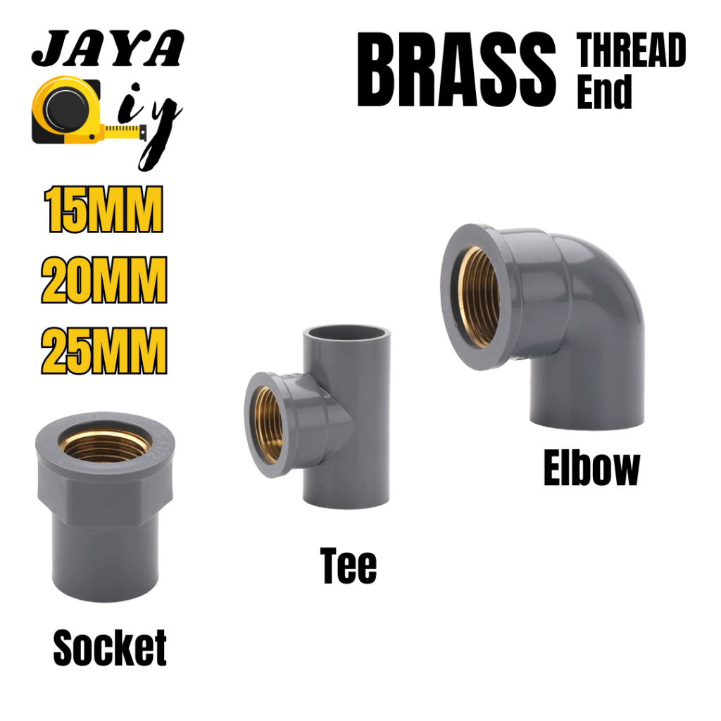 Brass Threaded PVC Fittings Penyambung Paip PVC Benang Dalam Tembaga PT ...