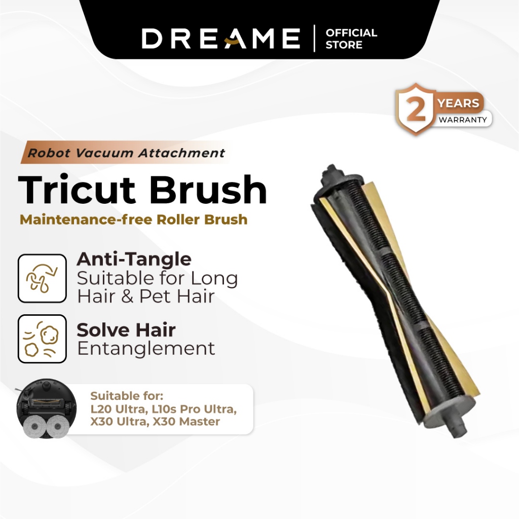 TriCut Ersatzbürste Für Dreame & MOVA Saugroboter – Anti-Haar-Verhedderung, Mit Schneidefunktion Für L40 Ultra, X40, L10s Ultra, P10 Pro Ultra Uvm.
