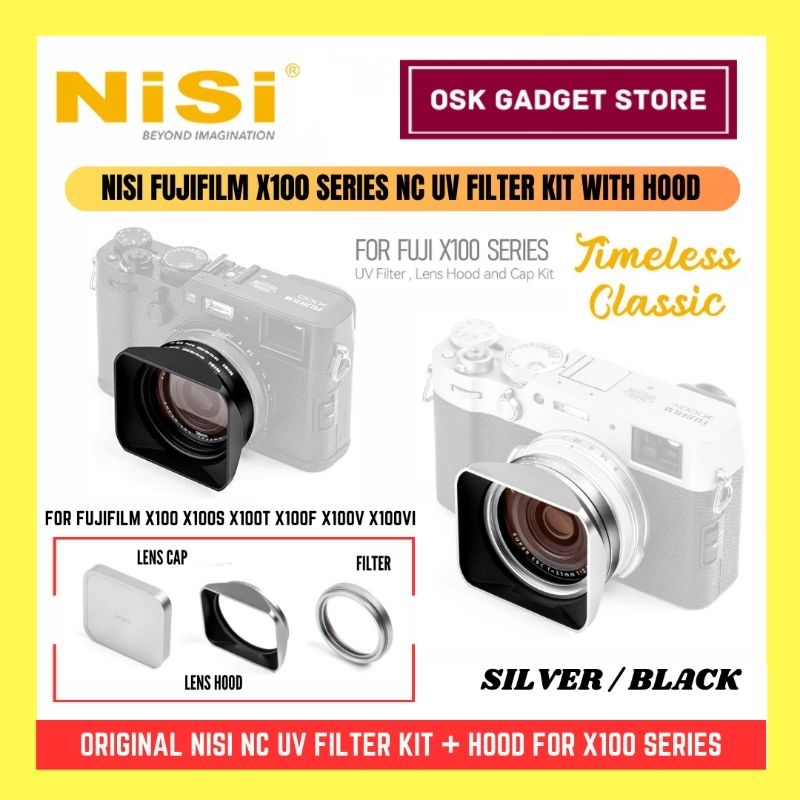 Nisi NC UV Filter Kit With Hood For Fujifilm X100 Series X100 X100S