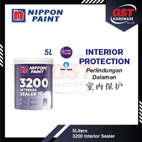 Nippon Paint Sealer 5L 3200 Interior Nippon Wall Sealer Paint Nippon ...