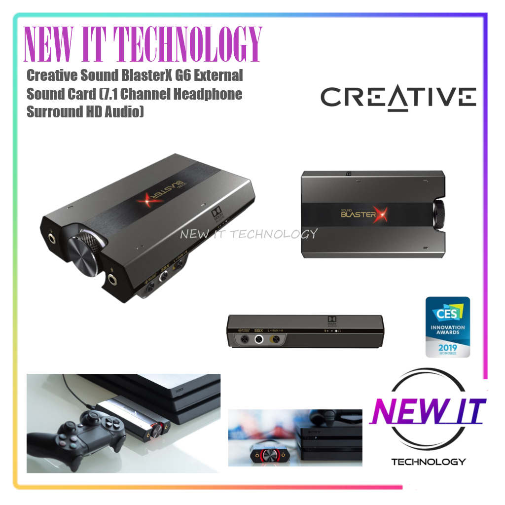 Creative Sound Blaster X G6 Hi-Resolution Gaming HD External