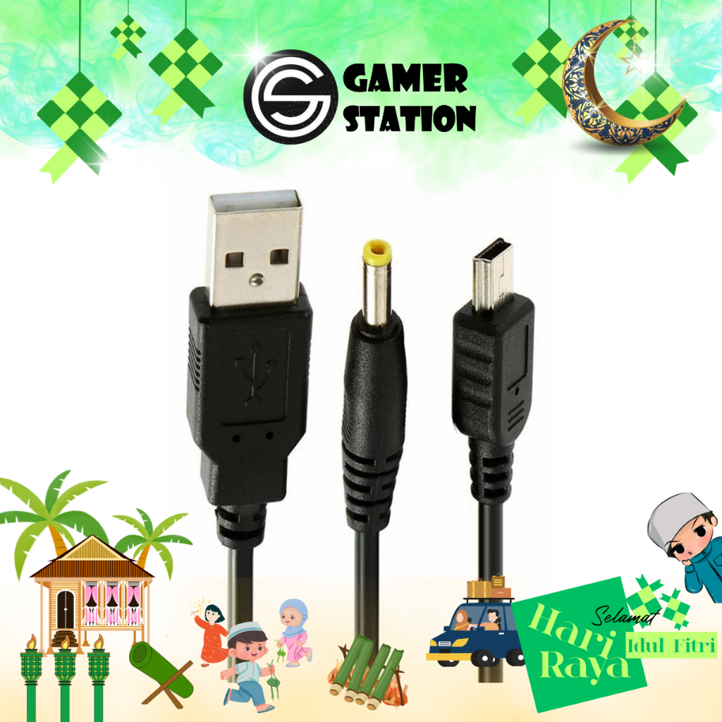 PSP Game USB Cable 2 IN 1 - Charger and connector | GOOD QUALITY | Shopee  Malaysia