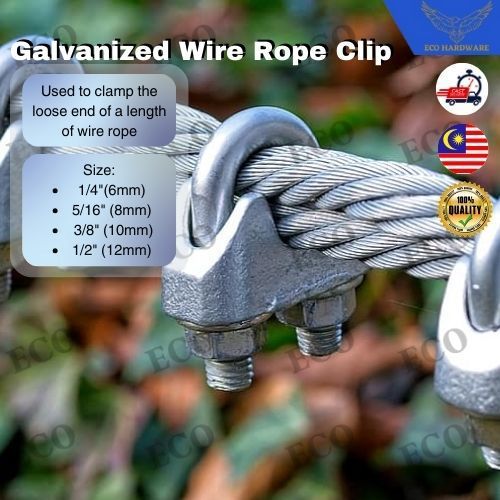 Thicker And Quality Galvanized Wire Rope Clip/U Bolt Clamp/Clip For