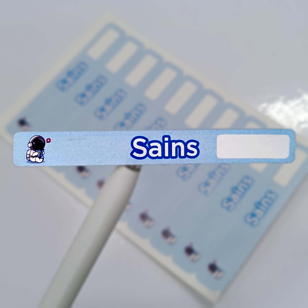 Sticker Subjek Mata Pelajaran (SEKOLAH RENDAH) /boleh ditulis~loose ...