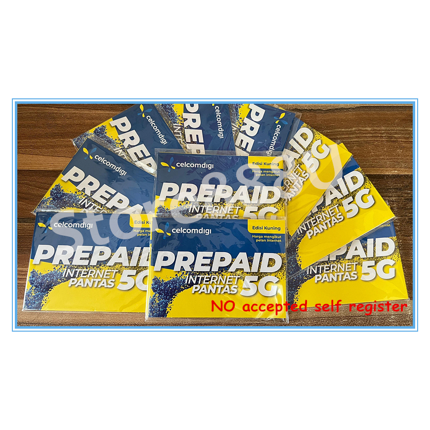 Digi Edisi Kuning Prepaid 5G/4G SIM 50GB (Pilih number/Golden Number ...
