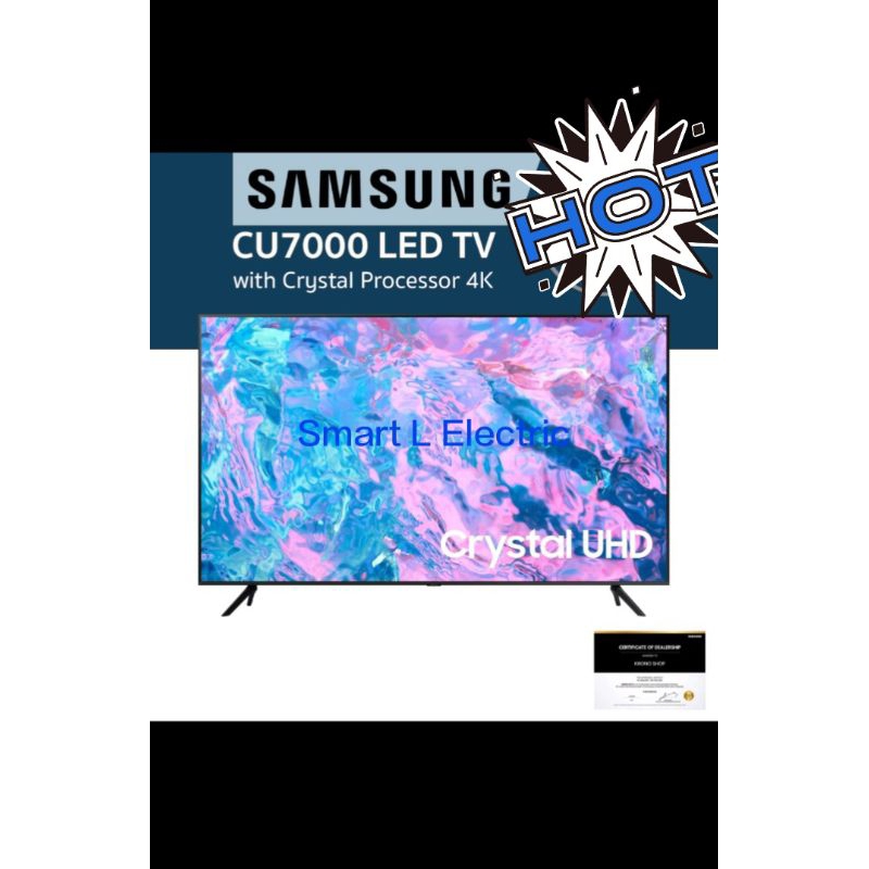 SAMSUNG CU7000 65 Inch 4K UHD Smart TV Crystal Processor 4K ...