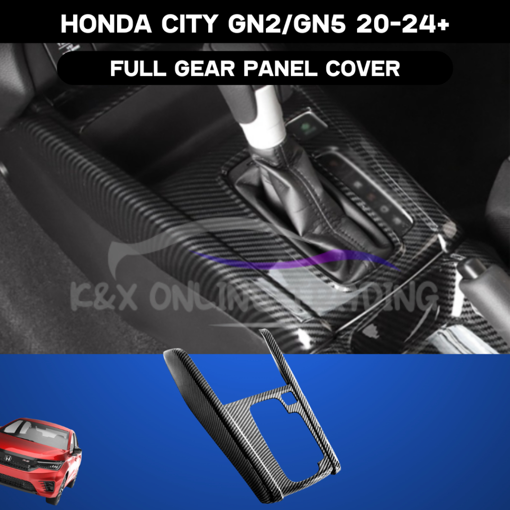 Honda City Gn2/Hatch Back 20202024+ Carbon Fiber Trim Full Gear Panel
