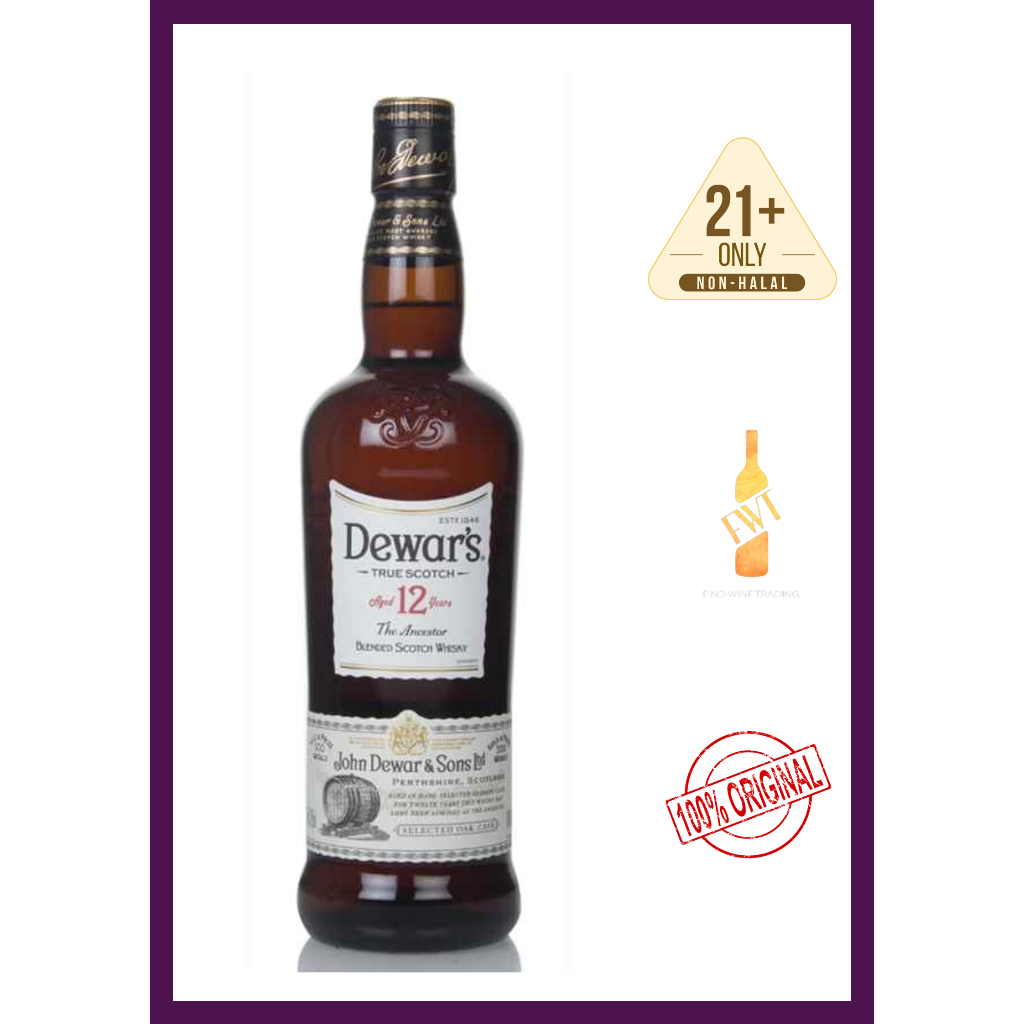 Dewar's 12 Year Old Whisky 1000ml 40abv | Shopee Malaysia