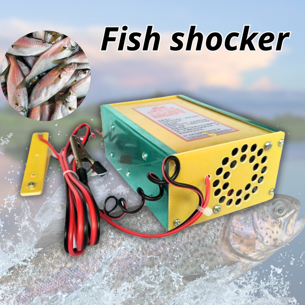 DC12V Electric Fish Shocker Stunner Ultrasonic Inverter Fishing High ...