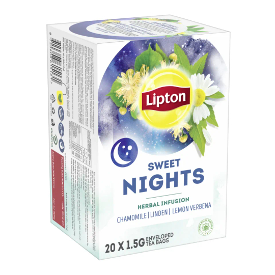 LIPTON Get Fit Green Tea After Meal Sweet Nights Herbal Infusion 1.5G X