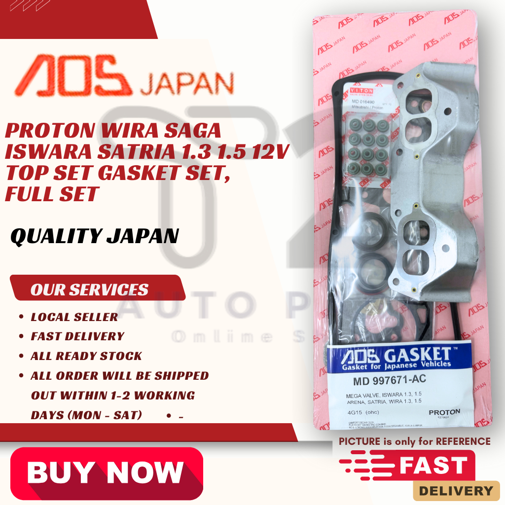 [T2] [AOS JAPAN] PROTON WIRA SAGA ISWARA SATRIA 1.3 1.5 12V TOP SET