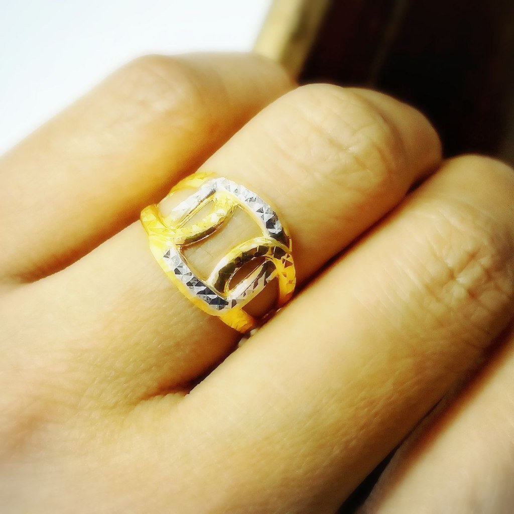 LAELA CINCIN FEYSEN GEGELONG HOLLOW 2C EMAS TULEN 916 GOLD RING ...