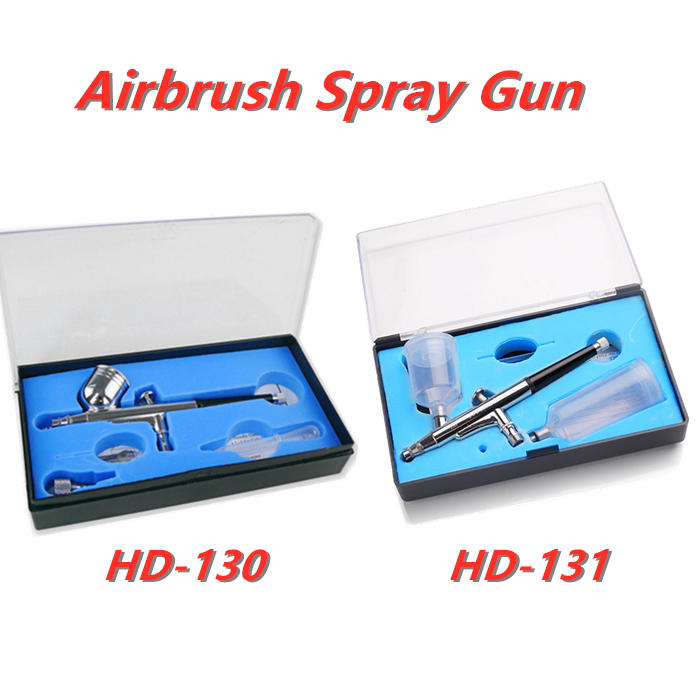 Art Work Airbrush Spray Gun HD-130 HD-131 Dual Action Spray Kit 0.3mm ...