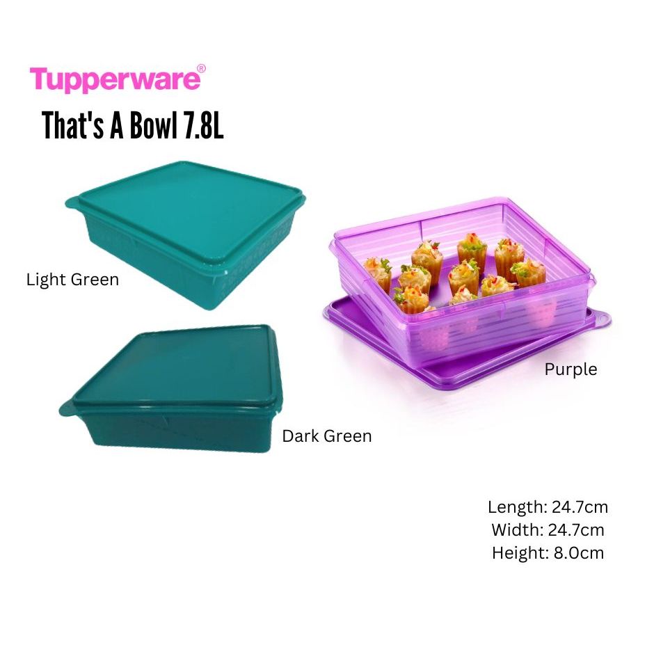 Tupperware B2B Snack Stor Lunch Set Bekas Tupperware Food Box Food ...