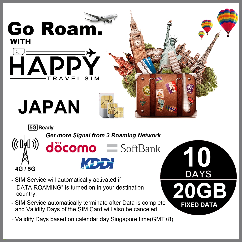 Japan SIM Card, JAPAN Travel SIM Card Shopee Malaysia