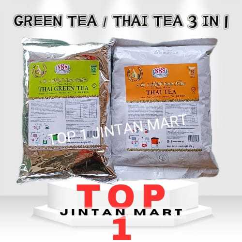 THAI TEA / THAI GREEN TEA / TEH HIJAU 3 IN 1 / 888 Instant Thai Green ...