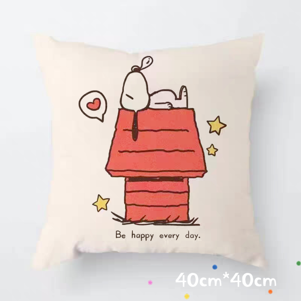 Snoopy Square Pillow Sofa Pillow 史奴比四方抱枕 | Shopee Malaysia