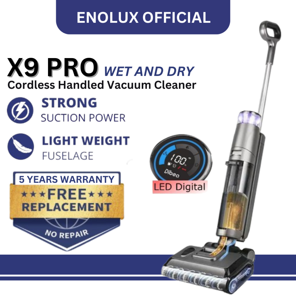 🔥 ENOLUX X8 PRO/ X9 PREMIUM Cordless Wet And Dry Mop Vacuum Cleaner