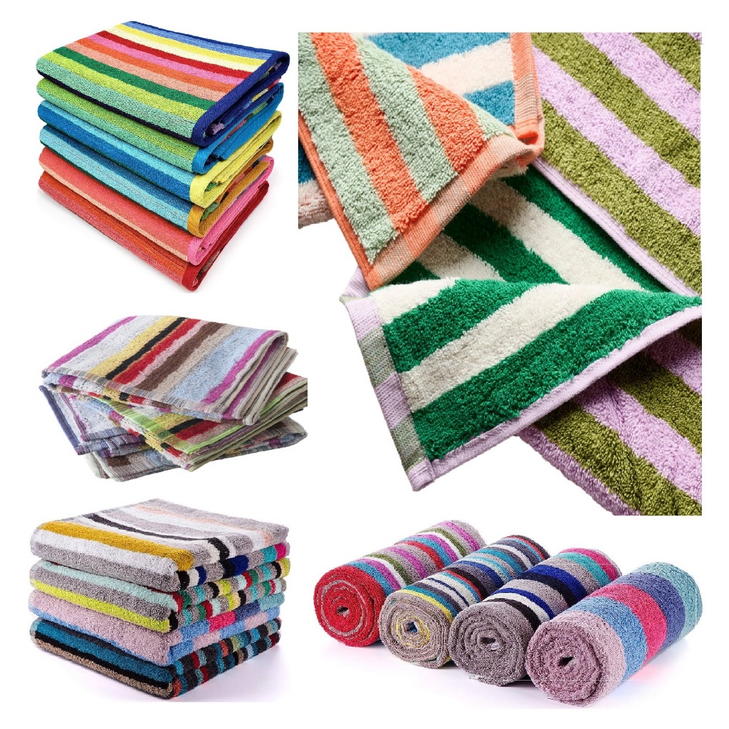 (Kuih Lapis) Tuala Mandi- . Stripes Factory Clearance Bath Towel ...