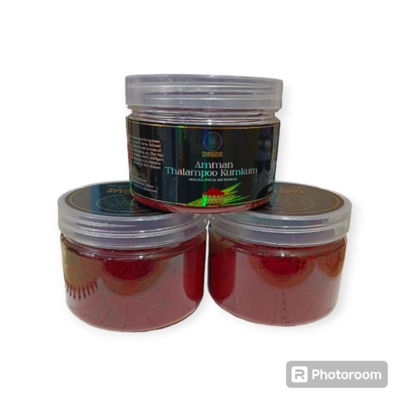 (No irritation) Fabulous Original Amman Thalampoo Kumkum(Red) | Shopee ...