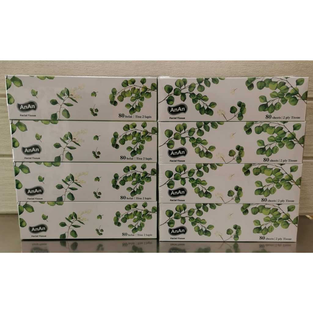 AnAn 2PLY Facial Tissue(4Boxes x 80's x 2PLY) | Shopee Malaysia