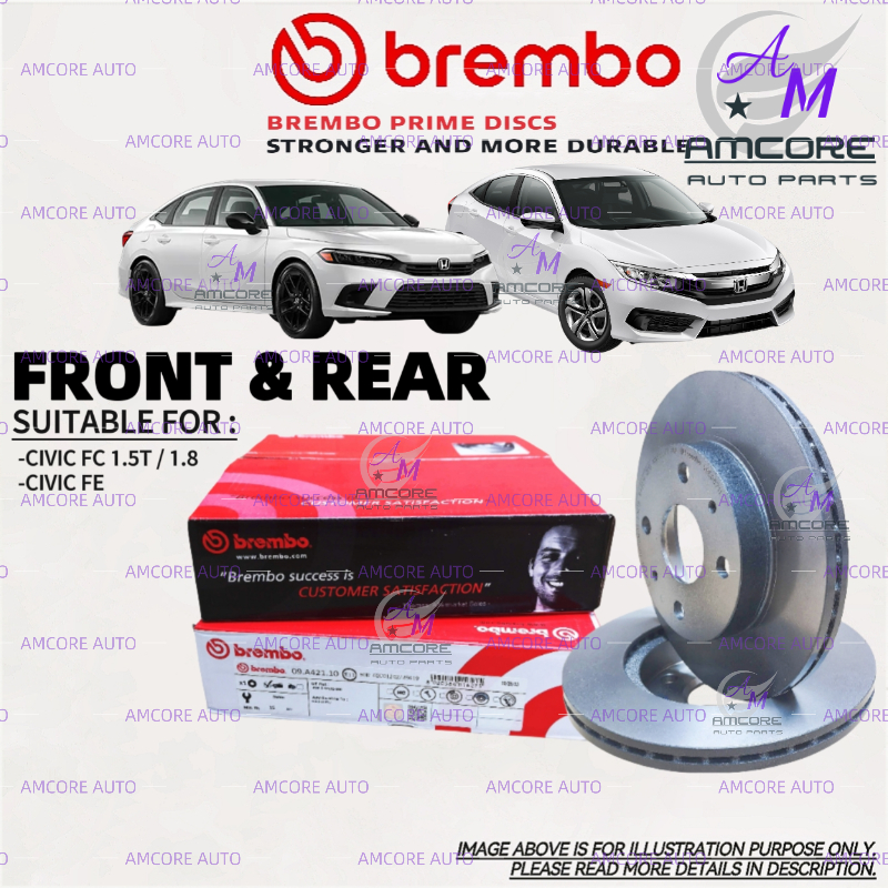 HONDA CIVIC FC TEA / CIVIC FE T20 - BREMBO BRAKE DISC ROTOR / DISC ...