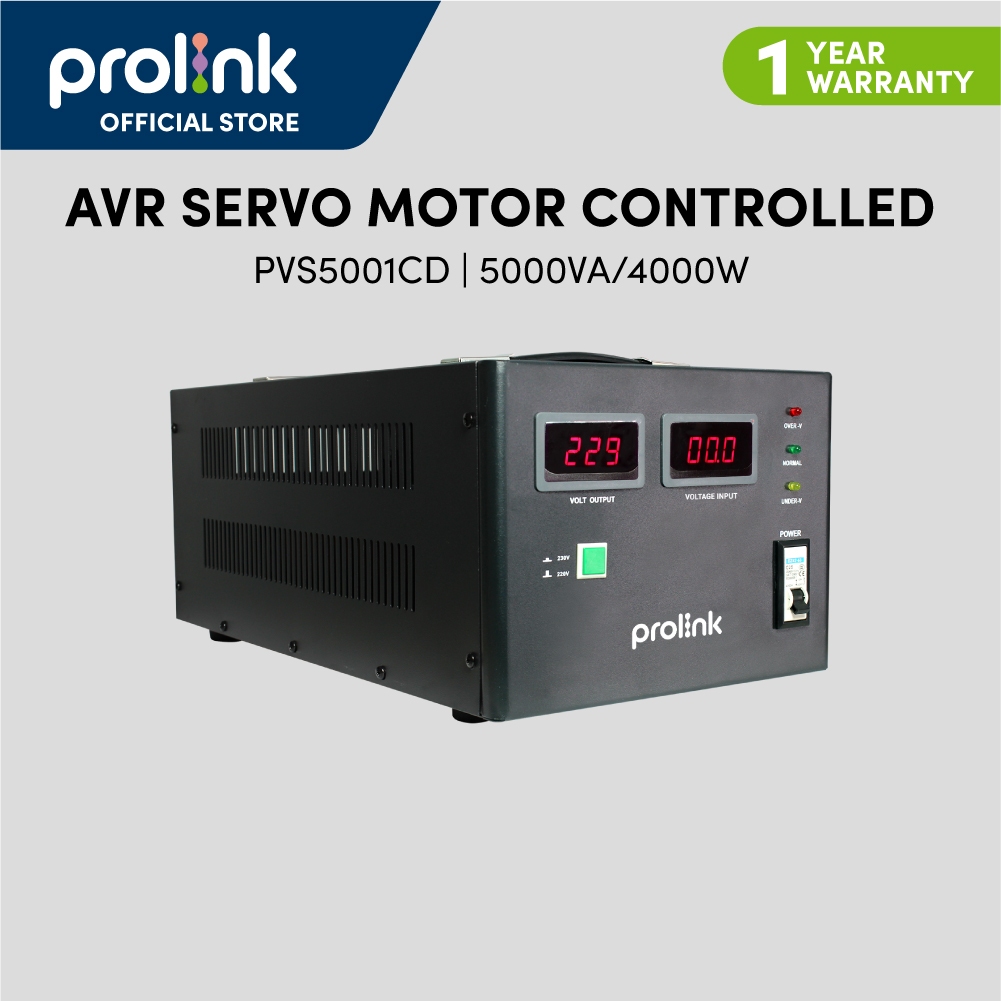 Prolink 5KVA/4000W Servo Motor Control Industrial Grade Stabilizer AVR ...