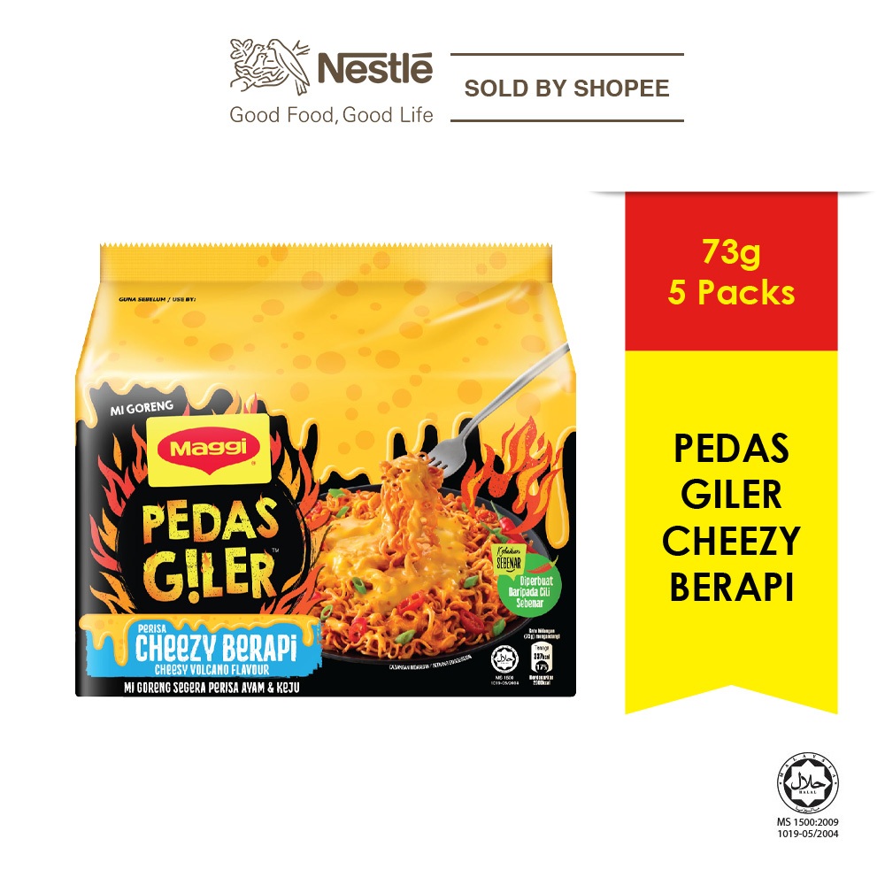 MAGGI® Pedas Giler Cheesy Berapi (5x73g) | Shopee Malaysia