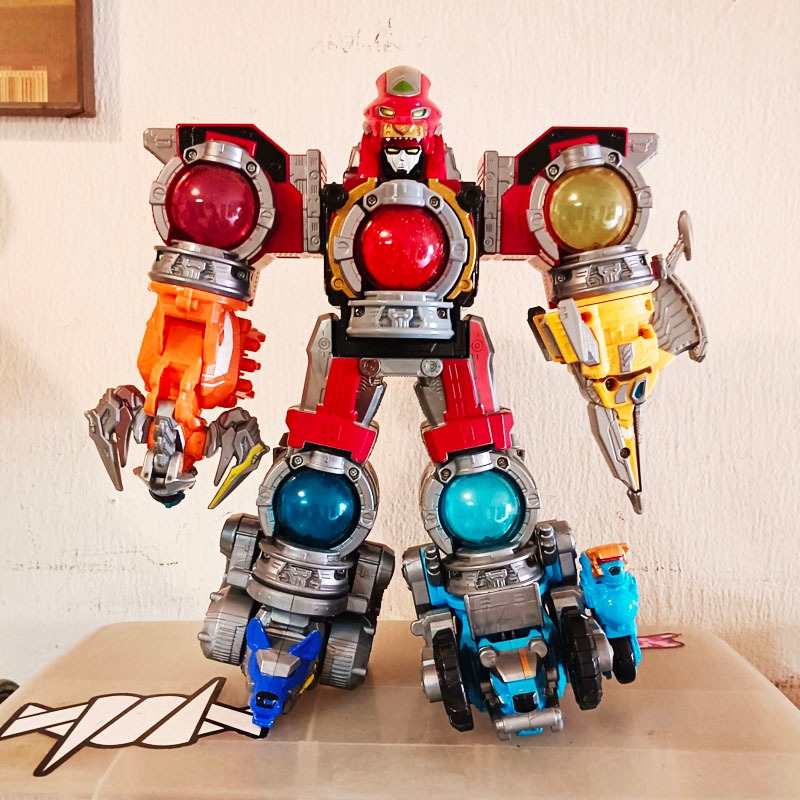 Power Rangers Kyuranger DX SeizaBlaster Sword Morpher - Transformateur Bandai, Occasion Bon État