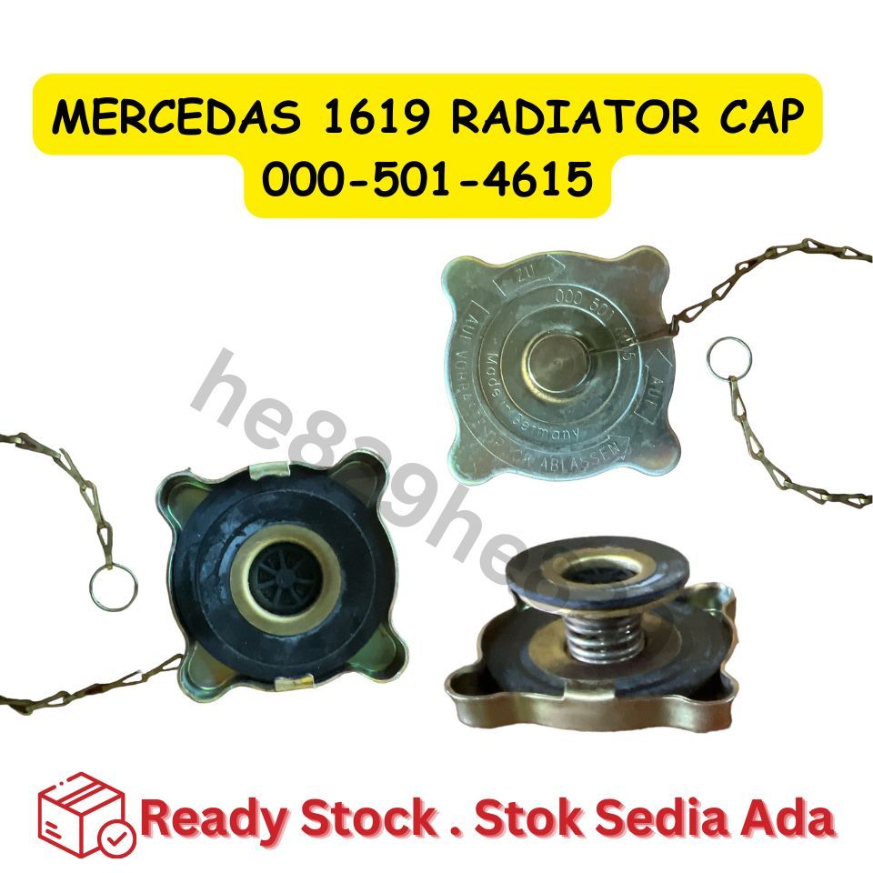 RADIATOR CAP MERCEDAS 1619 (000-501-4615) & 911B (00156.00) | Shopee ...