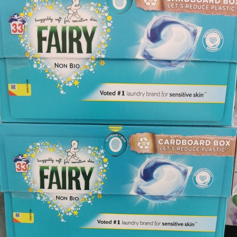 (Sensitive Skin)UK Fairy Gentle Non Bio Laundry Capsules 33 Pods