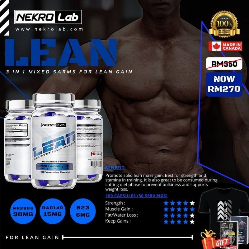 SARMS LEAN Nekro Lab (MK2866+RAD140+S23) Shopee Malaysia