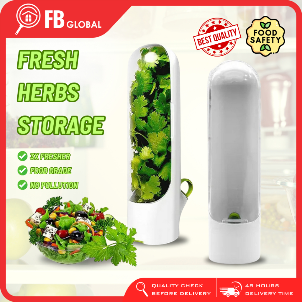 Fresh Herb Storage Herb Keeper Vegetable Container Fresh Vegetable