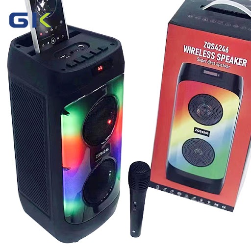 Portable Bluetooth Speaker RGB Light ZQS-4246 Wireless Rechargeable ...