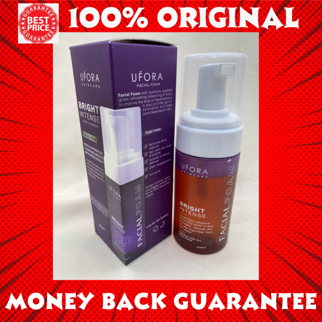 UFORA CLEANSER FOAM TYPE UFORA SKINCARE BRIGHT INTENSE NEW PACKAGING ...
