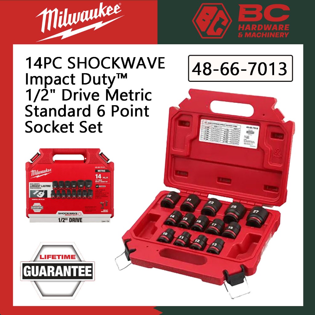 Milwaukee 49-66-7013 SHOCKWAVE 1/2 Set Di Prese A Percussione - Foto 10