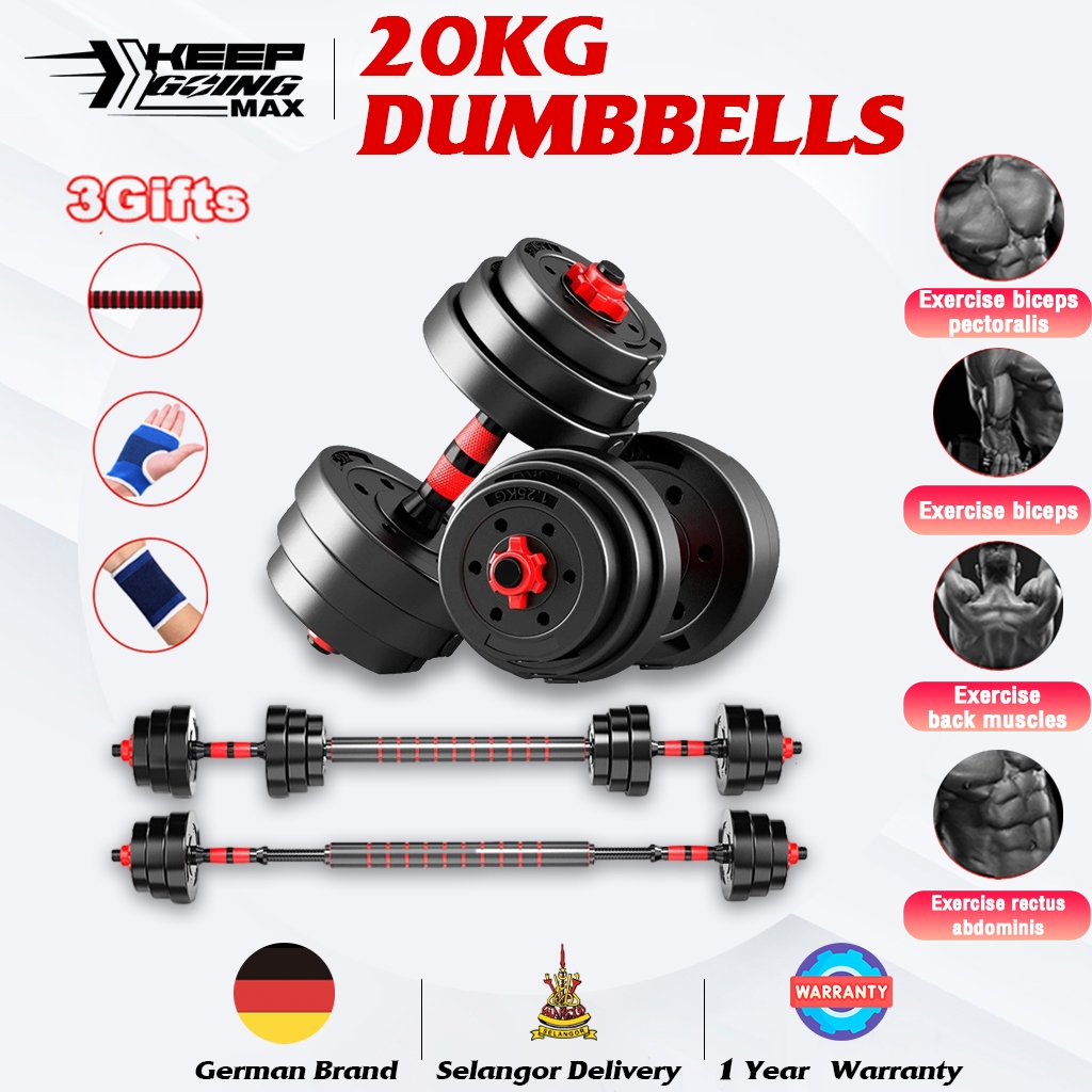 Dumbbell Set pair Darbell Set 20/30kg Dumbell Gym Equipment Exercise ...