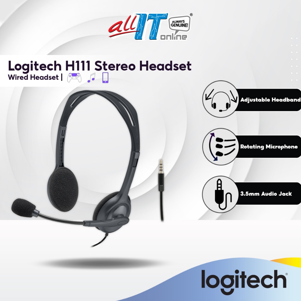 Logitech h111 noise cancelling headphones hotsell