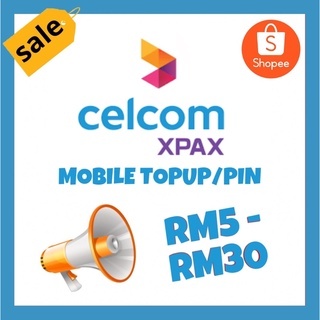 (SEMUA JENIS)TOPUP RELOAD/PIN MAXIS DIGI CELCOM UMOBILE RM5 RM10 RM30 ...