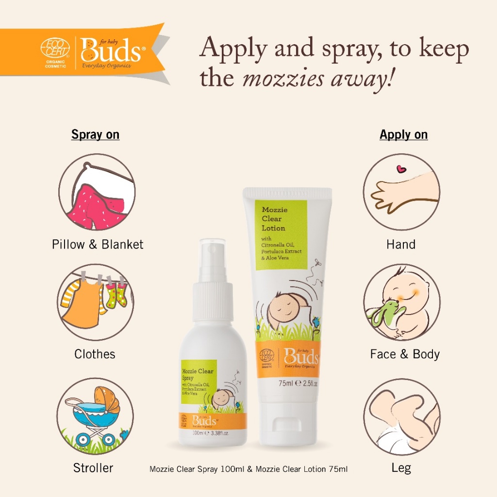 BUDS Mozzie Clear Lotion/Spray (organic) | Shopee Malaysia