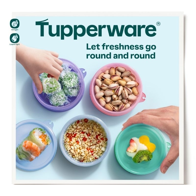 Tupperware Samll Round (4pcs) | Shopee Malaysia